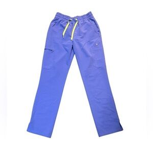 Figs Women’s Elastic Waist Light Purple Scrub Top PO 4385 Size Small